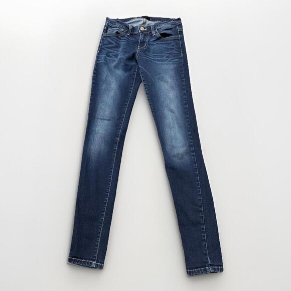 Flying Monkey Jeans Women's 26 Blue Dark Wash‎ Skinny Jeans - Picture 1 of 6